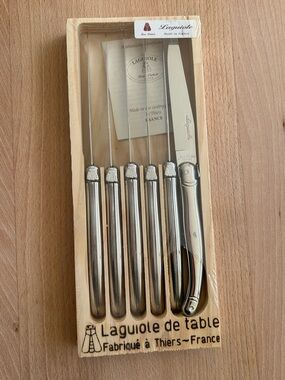 Set of 6 Laguiole Bee Knives, Jean Dubost Made in France